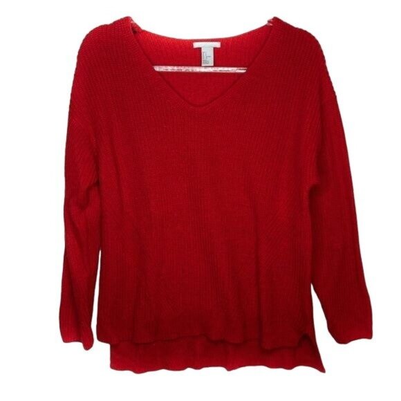 H&M Red Double Knit Sweater - Picture 3 of 3